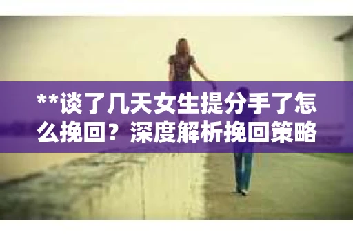 **谈了几天女生提分手了怎么挽回？深度解析挽回策略**