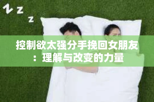 控制欲太强分手挽回女朋友：理解与改变的力量