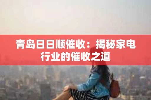 青岛日日顺催收：揭秘家电行业的催收之道