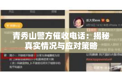 青秀山警方催收电话：揭秘真实情况与应对策略