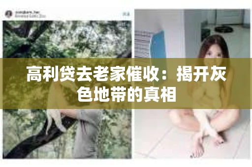 高利贷去老家催收：揭开灰色地带的真相