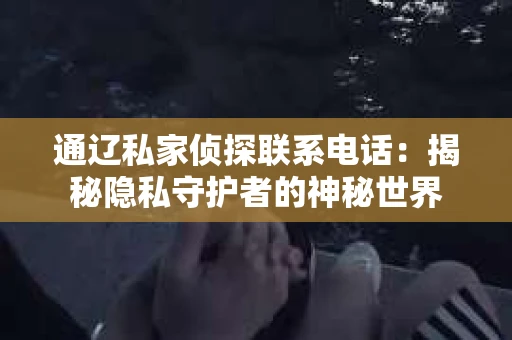通辽私家侦探联系电话：揭秘隐私守护者的神秘世界