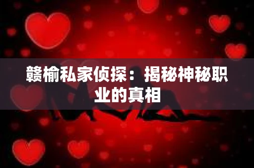 赣榆私家侦探：揭秘神秘职业的真相