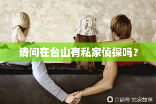 请问在台山有私家侦探吗? 请问在台山有私家侦探吗?