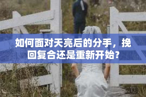 如何面对天亮后的分手，挽回复合还是重新开始？