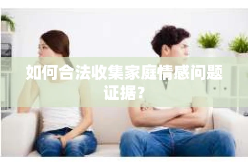 如何合法收集家庭情感问题证据？